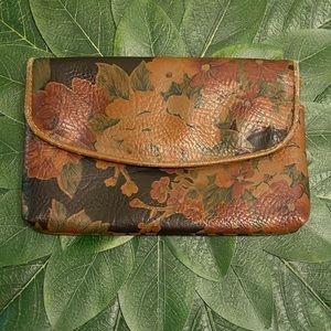 Vintage Kuang Muei Genuine Leather Floral Wallet